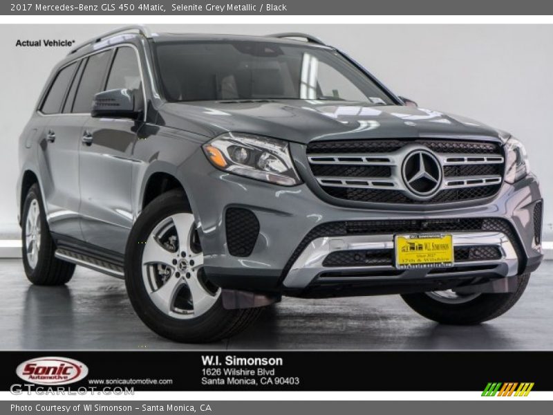 Selenite Grey Metallic / Black 2017 Mercedes-Benz GLS 450 4Matic