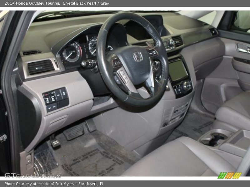 Crystal Black Pearl / Gray 2014 Honda Odyssey Touring