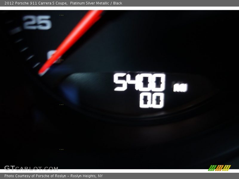Platinum Silver Metallic / Black 2012 Porsche 911 Carrera S Coupe