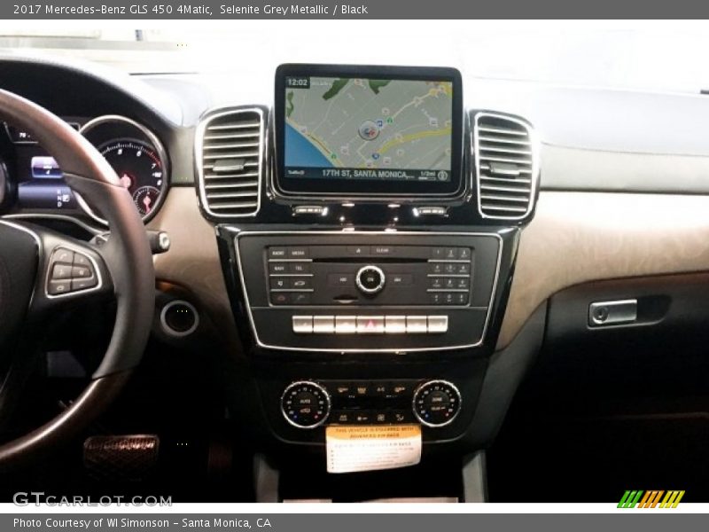 Selenite Grey Metallic / Black 2017 Mercedes-Benz GLS 450 4Matic