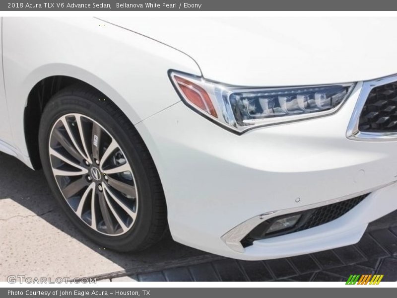 Bellanova White Pearl / Ebony 2018 Acura TLX V6 Advance Sedan