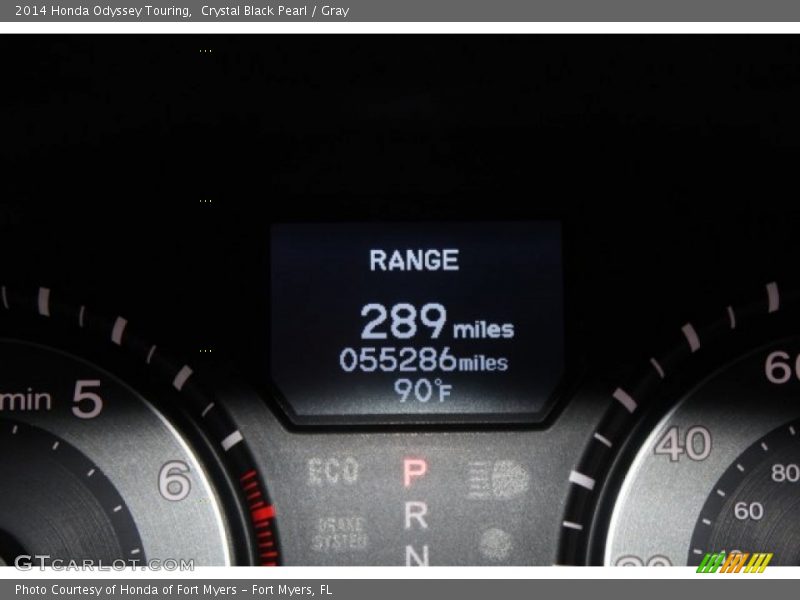 Crystal Black Pearl / Gray 2014 Honda Odyssey Touring