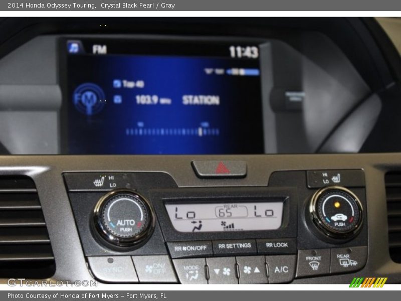 Crystal Black Pearl / Gray 2014 Honda Odyssey Touring