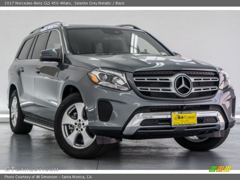 Selenite Grey Metallic / Black 2017 Mercedes-Benz GLS 450 4Matic