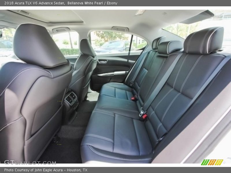 Bellanova White Pearl / Ebony 2018 Acura TLX V6 Advance Sedan