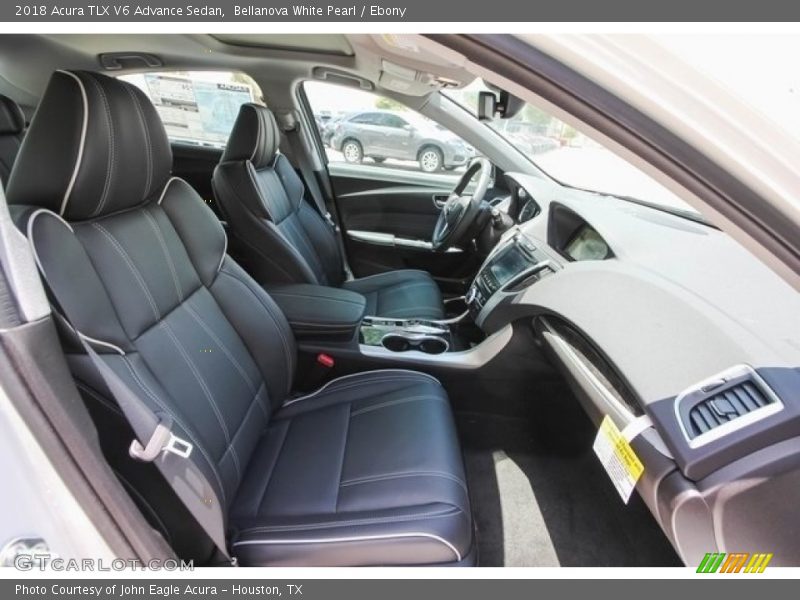 Bellanova White Pearl / Ebony 2018 Acura TLX V6 Advance Sedan