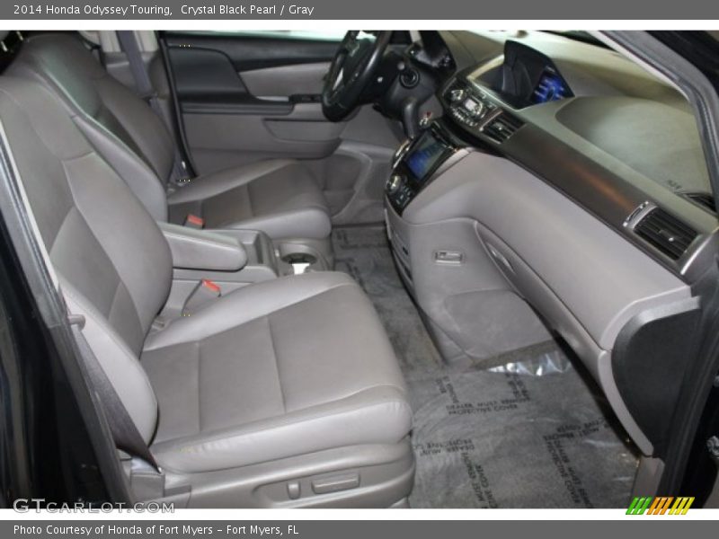 Crystal Black Pearl / Gray 2014 Honda Odyssey Touring