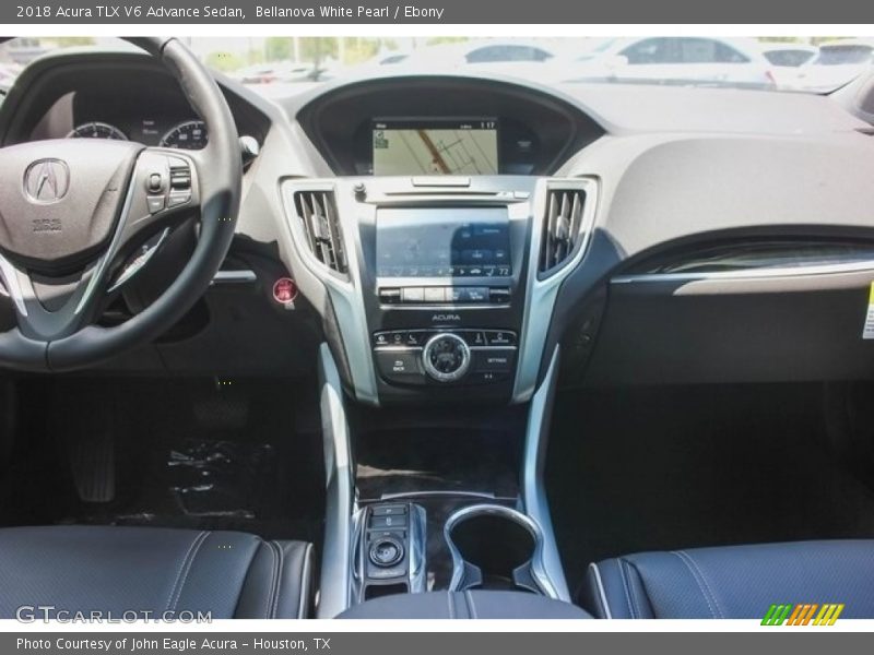 Bellanova White Pearl / Ebony 2018 Acura TLX V6 Advance Sedan