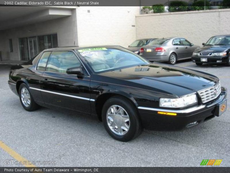 Sable Black / Neutral Shale 2002 Cadillac Eldorado ESC