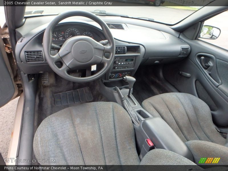 Sandrift Metallic / Graphite Gray 2005 Chevrolet Cavalier Sedan
