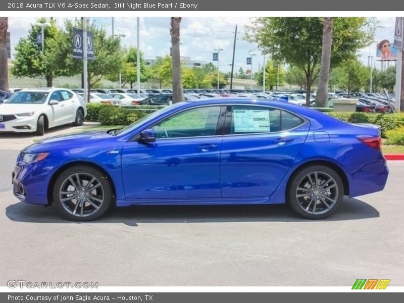 Still Night Blue Pearl / Ebony 2018 Acura TLX V6 A-Spec Sedan