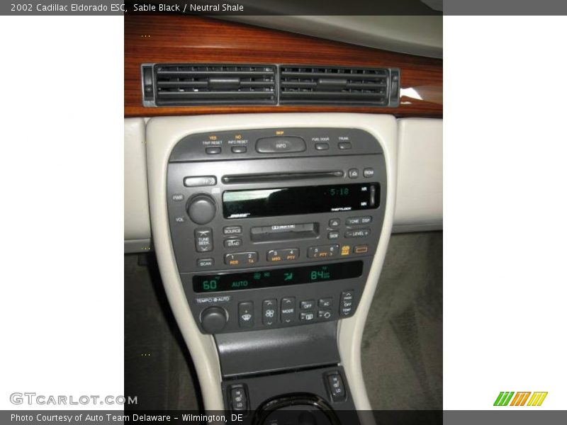 Sable Black / Neutral Shale 2002 Cadillac Eldorado ESC