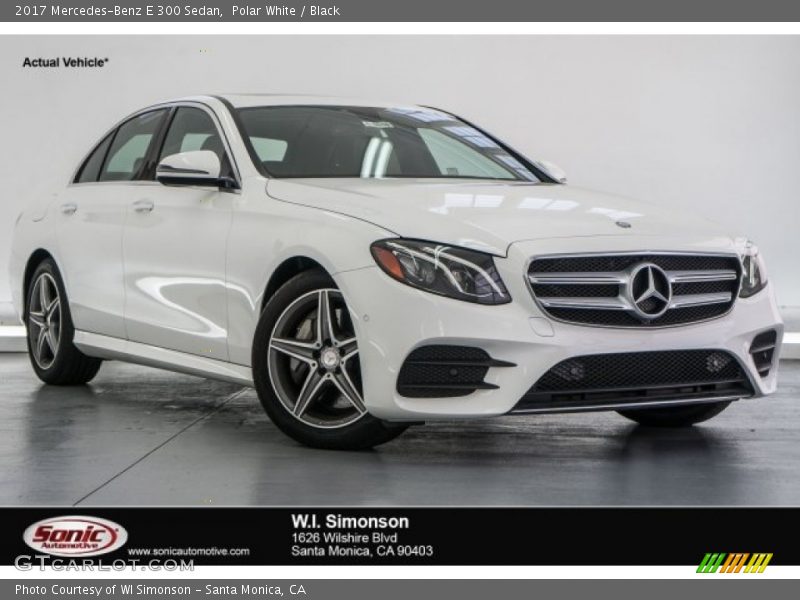 Polar White / Black 2017 Mercedes-Benz E 300 Sedan