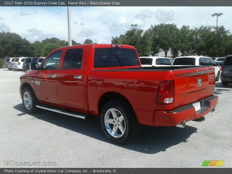 Flame Red / Black/Diesel Gray 2017 Ram 1500 Express Crew Cab