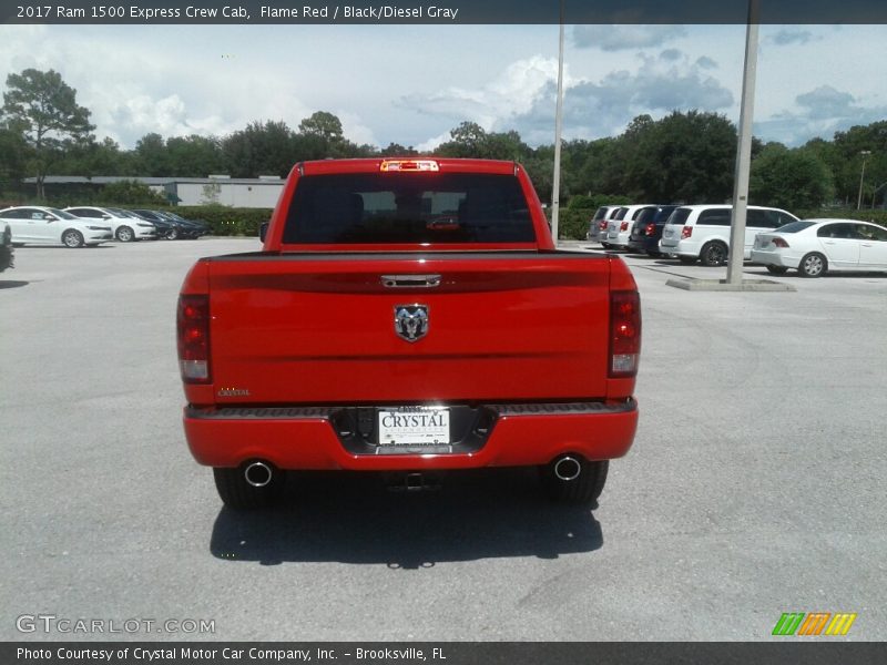 Flame Red / Black/Diesel Gray 2017 Ram 1500 Express Crew Cab