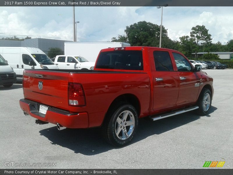 Flame Red / Black/Diesel Gray 2017 Ram 1500 Express Crew Cab