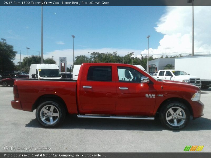 Flame Red / Black/Diesel Gray 2017 Ram 1500 Express Crew Cab