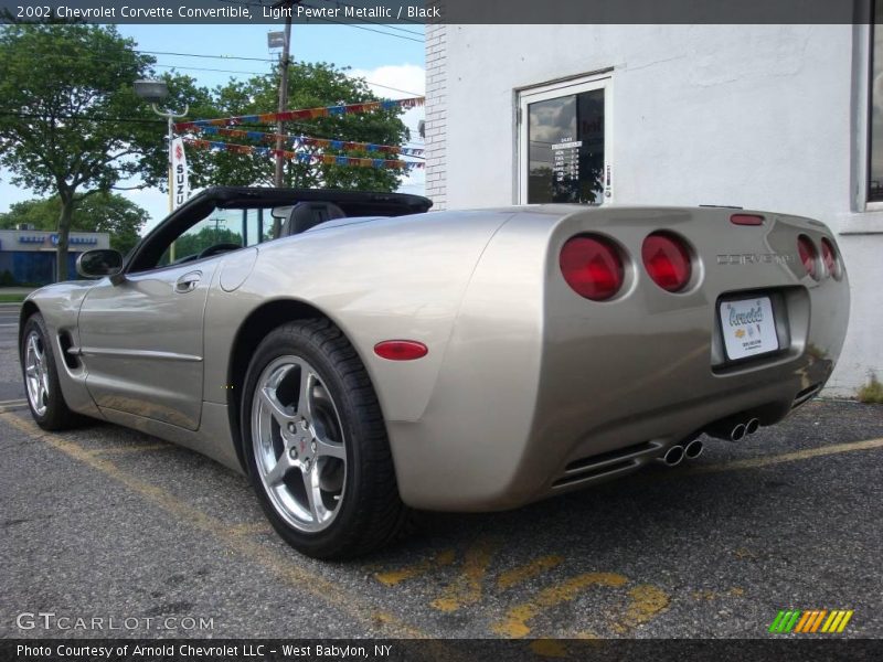 Light Pewter Metallic / Black 2002 Chevrolet Corvette Convertible