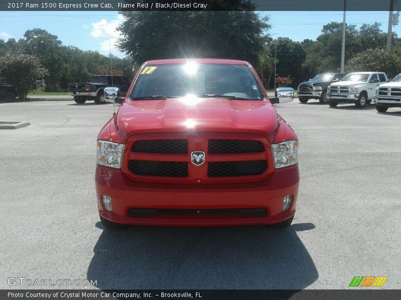 Flame Red / Black/Diesel Gray 2017 Ram 1500 Express Crew Cab