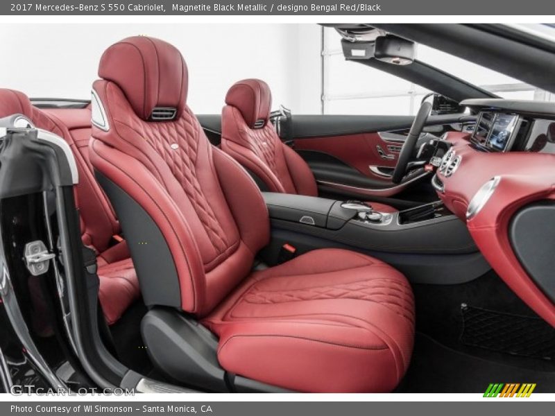  2017 S 550 Cabriolet designo Bengal Red/Black Interior