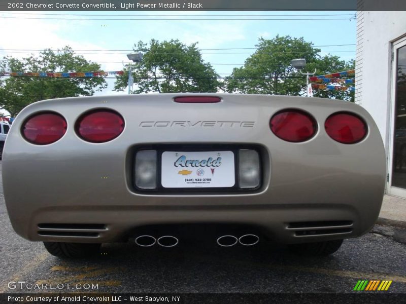 Light Pewter Metallic / Black 2002 Chevrolet Corvette Convertible