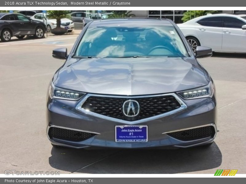 Modern Steel Metallic / Graystone 2018 Acura TLX Technology Sedan