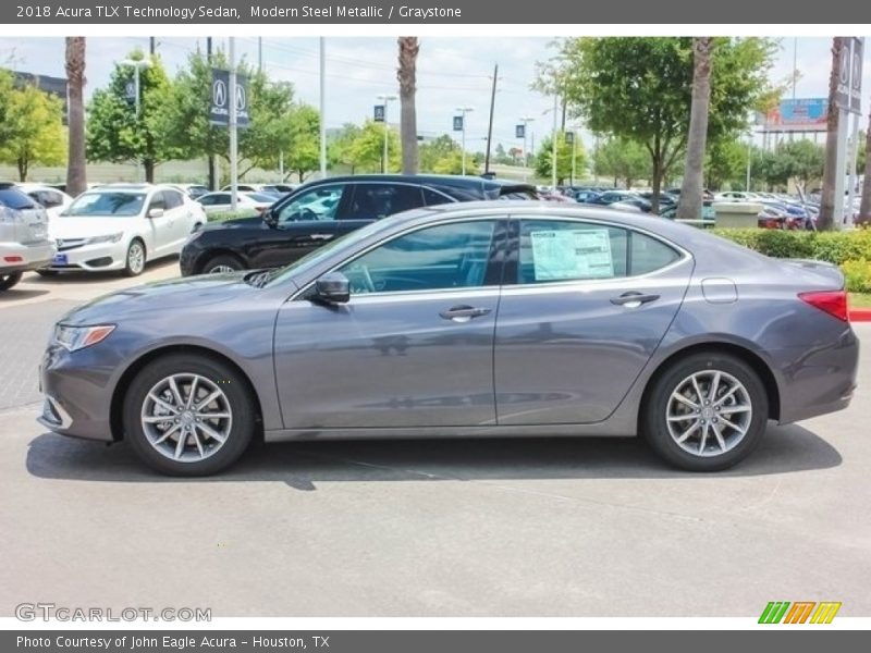 Modern Steel Metallic / Graystone 2018 Acura TLX Technology Sedan