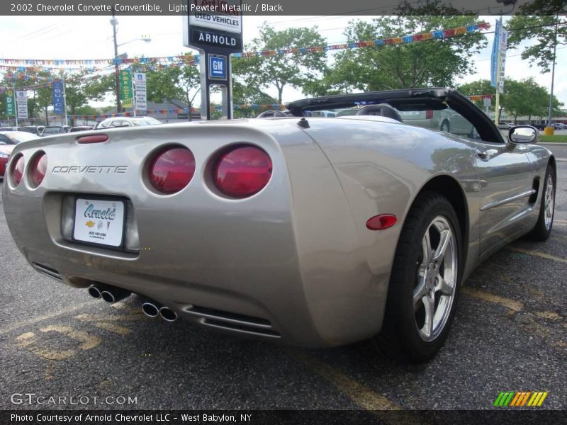 Light Pewter Metallic / Black 2002 Chevrolet Corvette Convertible