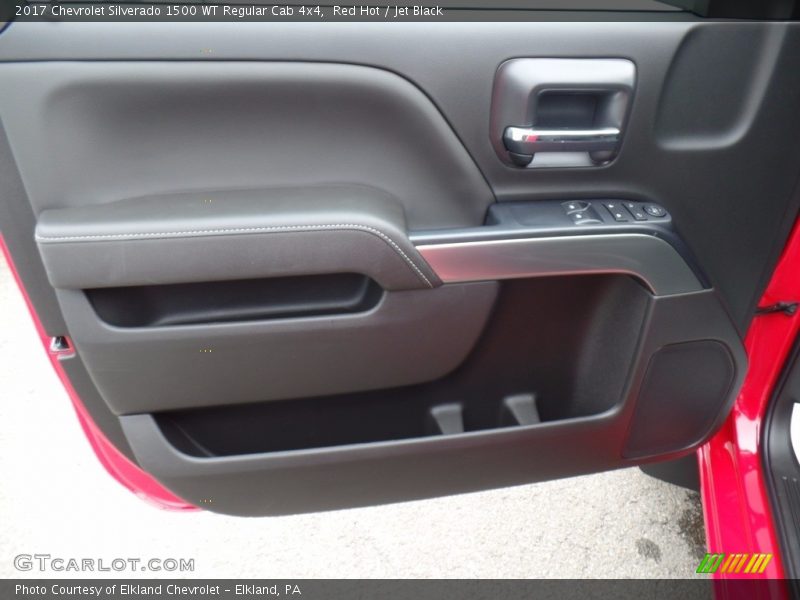 Red Hot / Jet Black 2017 Chevrolet Silverado 1500 WT Regular Cab 4x4