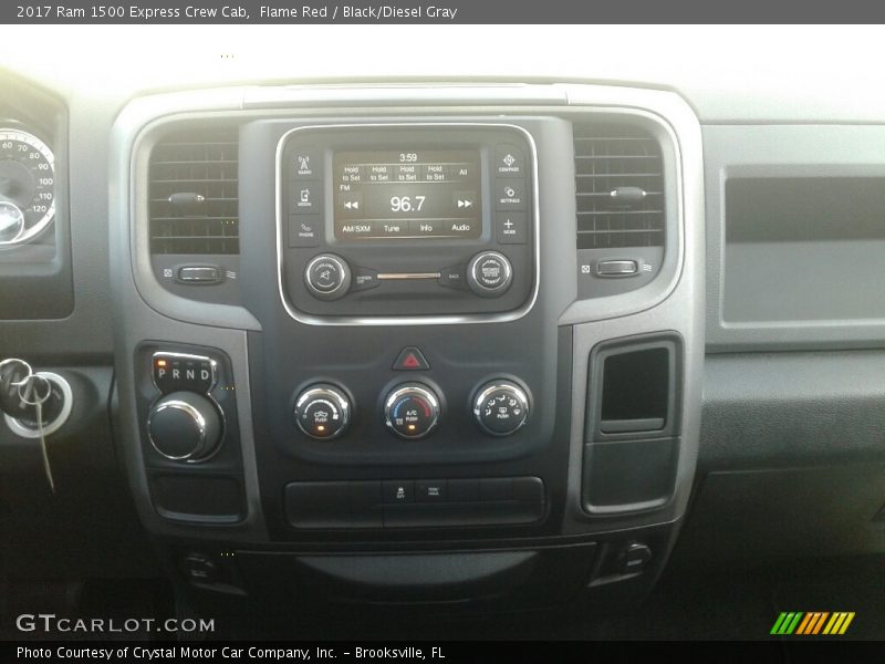 Flame Red / Black/Diesel Gray 2017 Ram 1500 Express Crew Cab