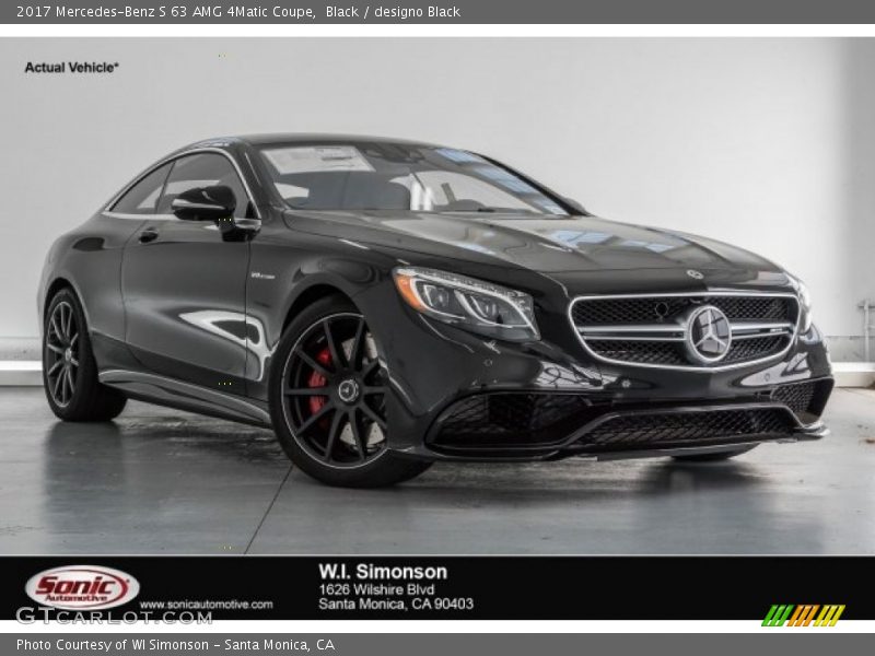 Black / designo Black 2017 Mercedes-Benz S 63 AMG 4Matic Coupe