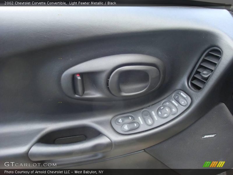 Light Pewter Metallic / Black 2002 Chevrolet Corvette Convertible
