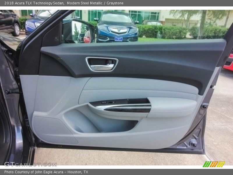 Modern Steel Metallic / Graystone 2018 Acura TLX Technology Sedan