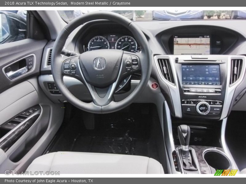 Modern Steel Metallic / Graystone 2018 Acura TLX Technology Sedan
