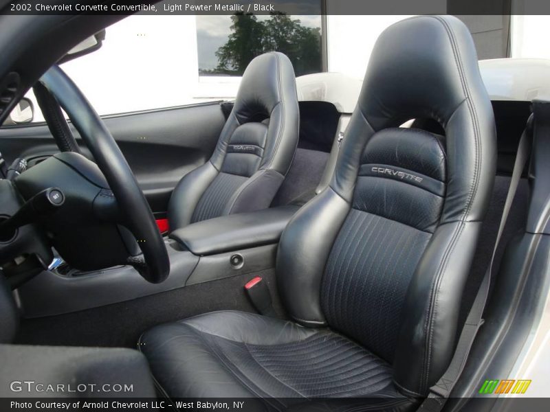 Light Pewter Metallic / Black 2002 Chevrolet Corvette Convertible