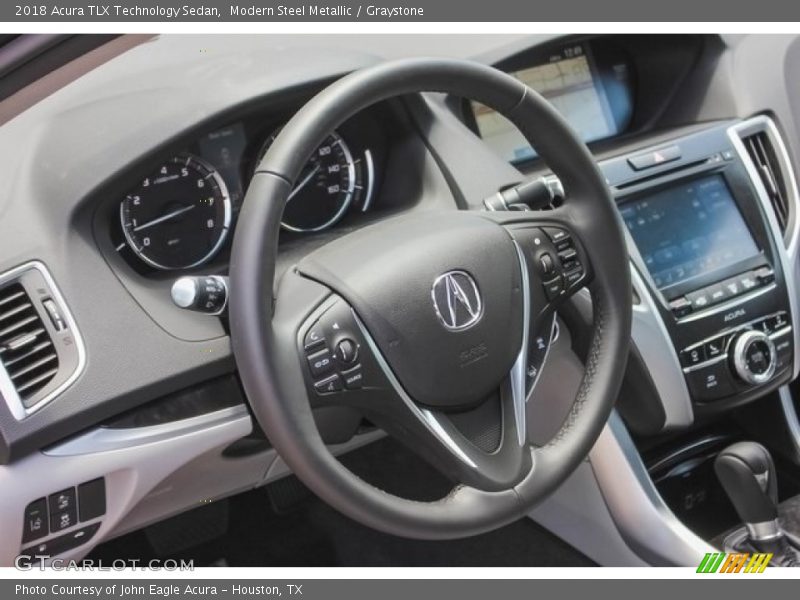 Modern Steel Metallic / Graystone 2018 Acura TLX Technology Sedan