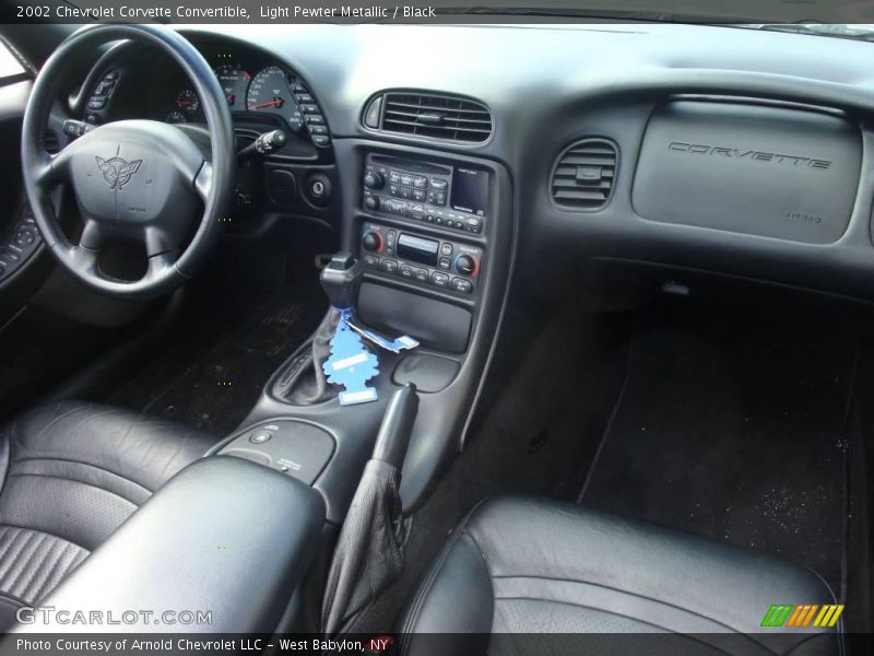 Light Pewter Metallic / Black 2002 Chevrolet Corvette Convertible
