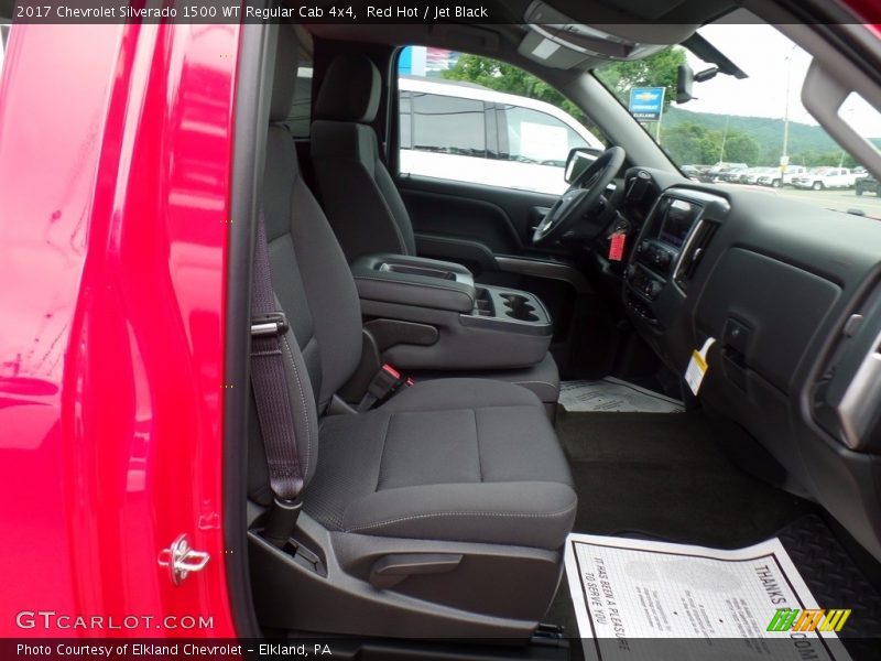 Red Hot / Jet Black 2017 Chevrolet Silverado 1500 WT Regular Cab 4x4