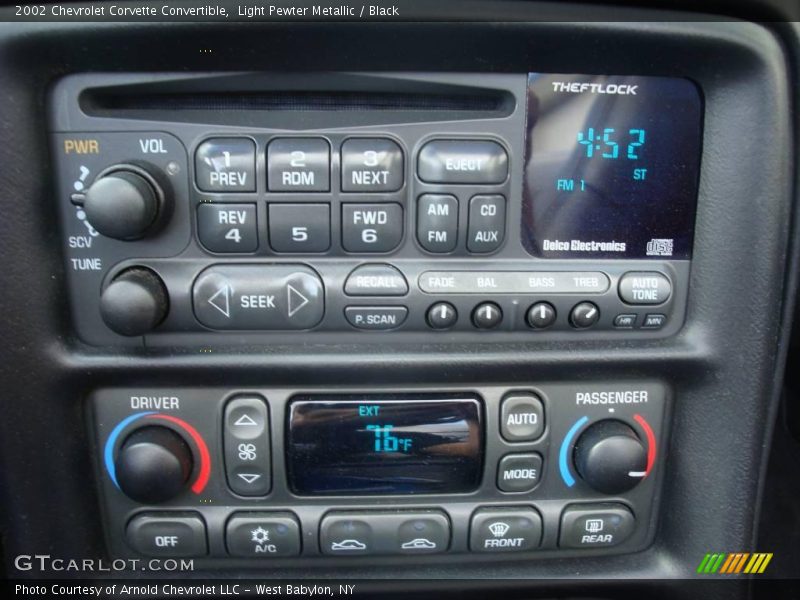 Light Pewter Metallic / Black 2002 Chevrolet Corvette Convertible