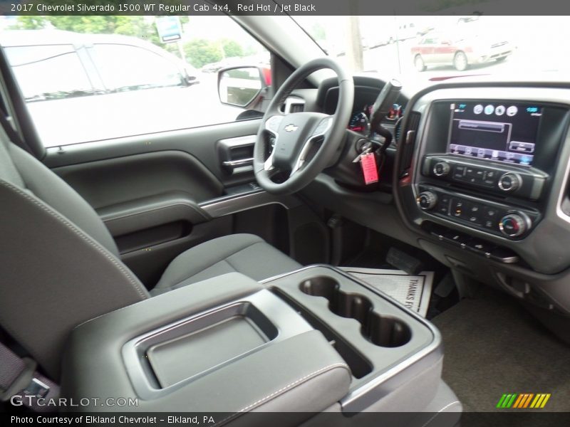 Red Hot / Jet Black 2017 Chevrolet Silverado 1500 WT Regular Cab 4x4