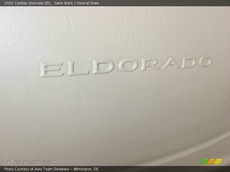 Sable Black / Neutral Shale 2002 Cadillac Eldorado ESC