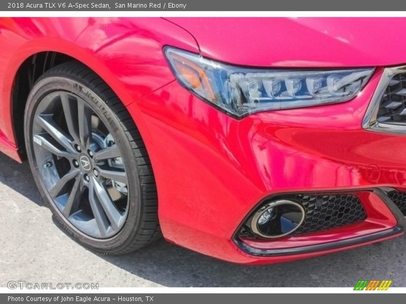 San Marino Red / Ebony 2018 Acura TLX V6 A-Spec Sedan