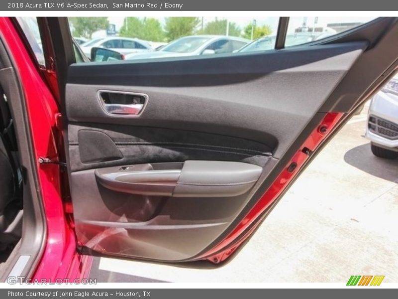 San Marino Red / Ebony 2018 Acura TLX V6 A-Spec Sedan
