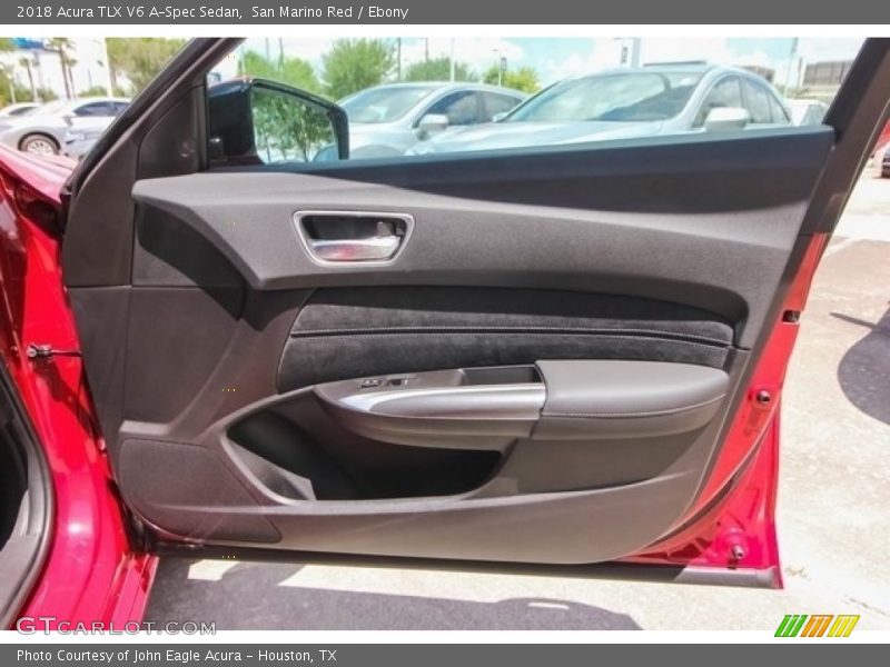 San Marino Red / Ebony 2018 Acura TLX V6 A-Spec Sedan