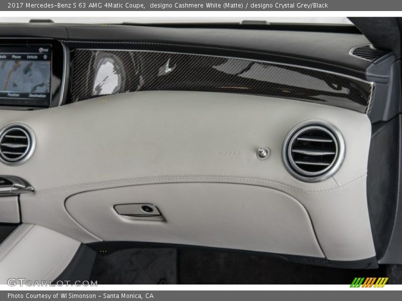 designo Cashmere White (Matte) / designo Crystal Grey/Black 2017 Mercedes-Benz S 63 AMG 4Matic Coupe