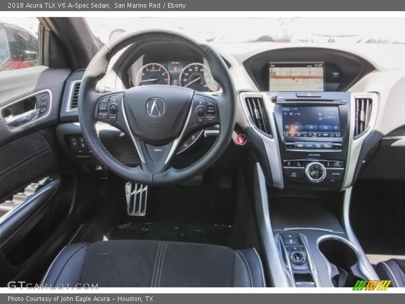 San Marino Red / Ebony 2018 Acura TLX V6 A-Spec Sedan