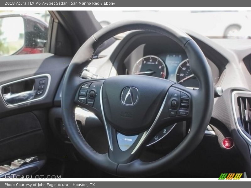 San Marino Red / Ebony 2018 Acura TLX V6 A-Spec Sedan