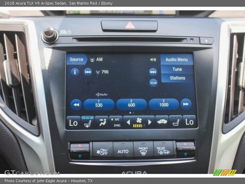 San Marino Red / Ebony 2018 Acura TLX V6 A-Spec Sedan