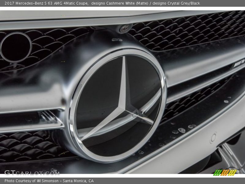 designo Cashmere White (Matte) / designo Crystal Grey/Black 2017 Mercedes-Benz S 63 AMG 4Matic Coupe