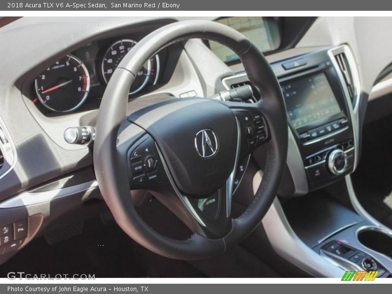 San Marino Red / Ebony 2018 Acura TLX V6 A-Spec Sedan